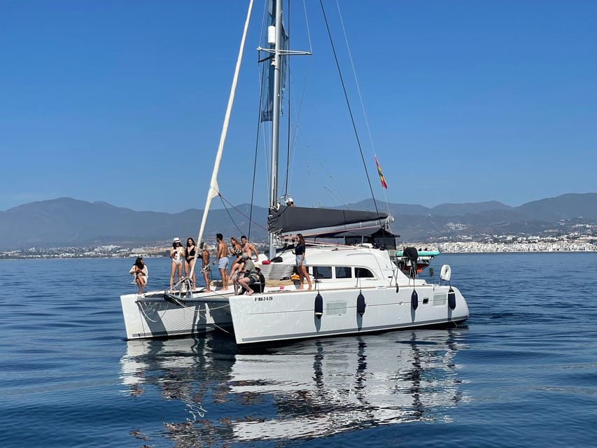 Marbella: Group Dolphin Watching Catamaran Tour with Snacks - Key points before you book