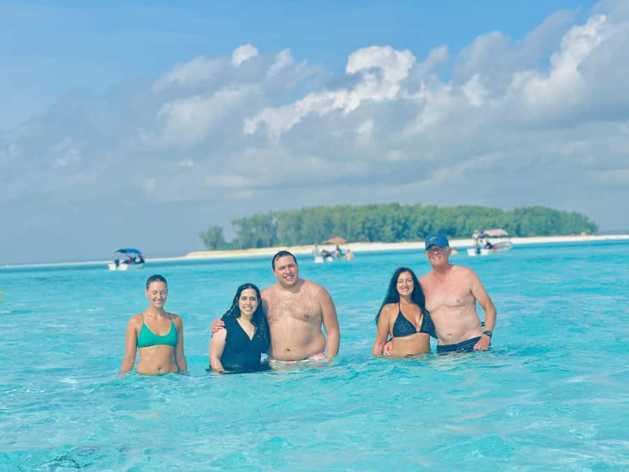 Mnemba dolphin & snorkel: from matemwe, pwani, kwingwa, Uroa - The sandbank depends entirely on the tide