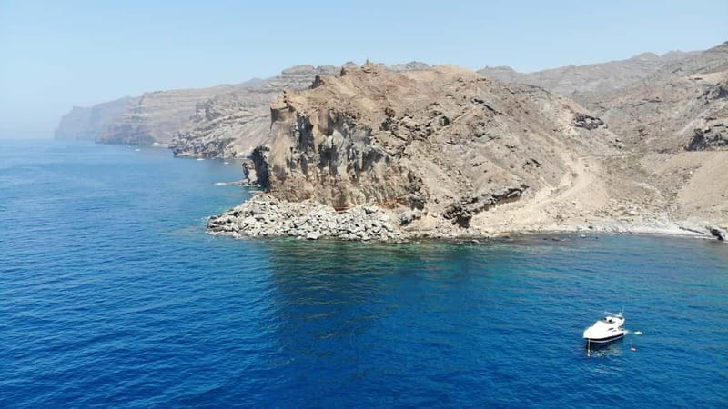 Mogan: Dolphin Watching Boat Trip with Swim Stop - Lunch, drinks, and the sheltered water stop