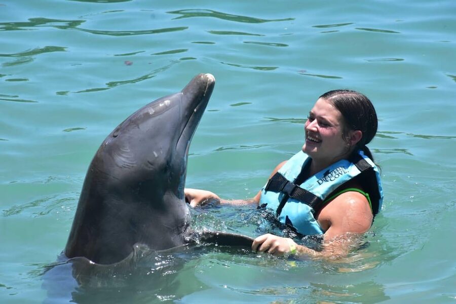 Montego Bay: Swim With The Dolphins Adventure in Lucea - The private lagoon and kayaking option