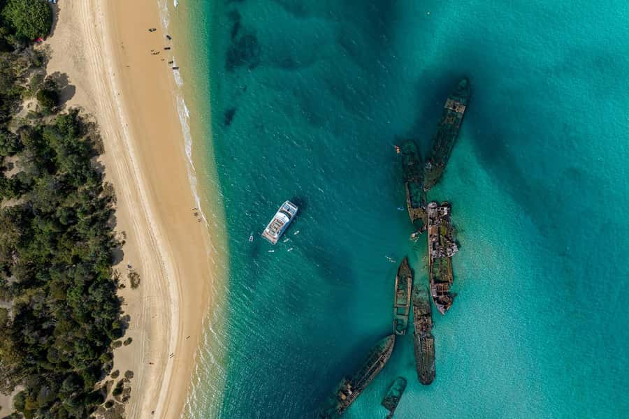 Moreton Island: Dolphin & Tangalooma Wrecks Snorkel Cruise - How the Five Hours on Moreton Island Work