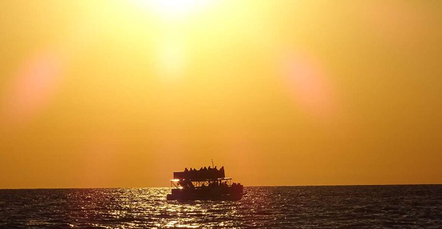 Panama City: Sunset Dolphin Cruise in St. Andrews Bay - A Double-Deck Boat on St. Andrews Bay