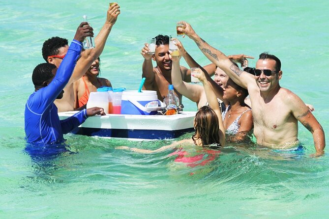 Party Boat /View Dolphins / Snorkling /Free Drinks and Transportation - Dolphins are viewed from a distance