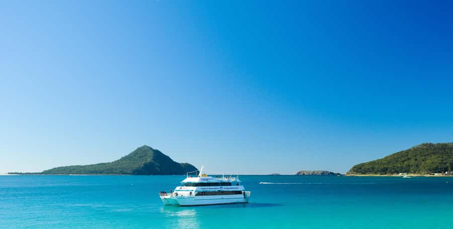 Port Stephens: Dolphin Cruise, Lunch, Koalas & Sandboarding - Sandboarding across the Stockton dunes
