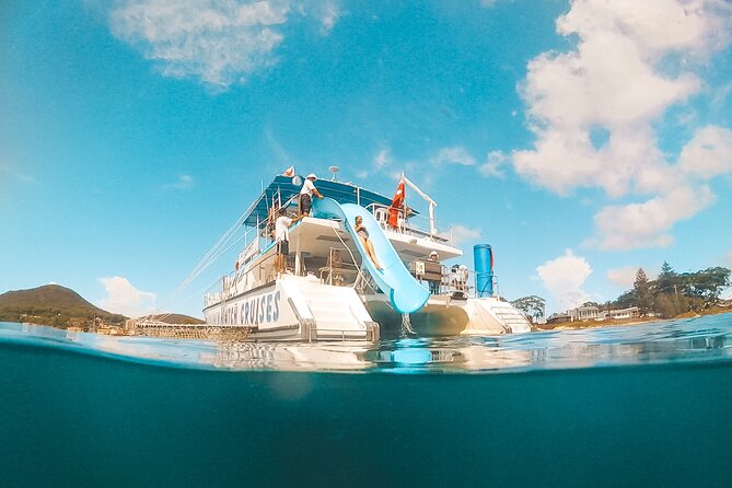 Port Stephens: Splash 'n' Slide Dolphin Cruise - A Port Stephens cruise with a built-in water park