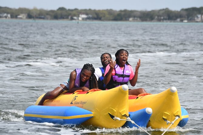 Private Banana Boat and Dolphin Spotting Experience - The boat ride out and the dolphin search