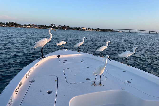 Private boat offering dolphin watching, island excursions and nature tours - Leaving Captiva Circle for the Local Waterways