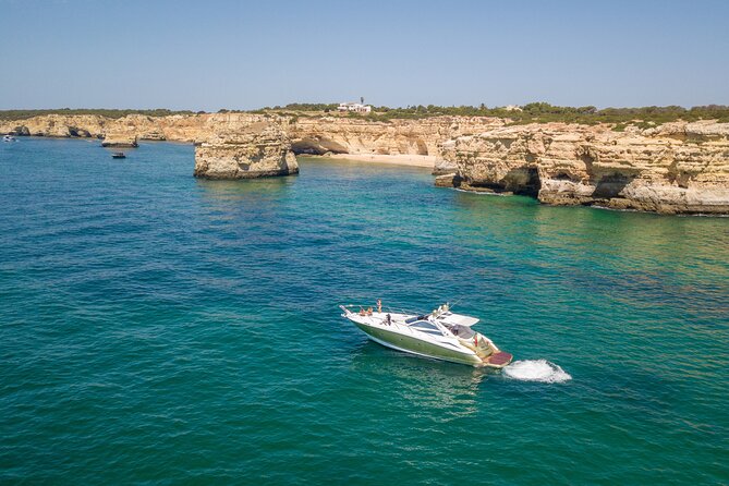 Private Coastline and Dolphins Yacht Cruise from Albufeira - A beach viewed from the water