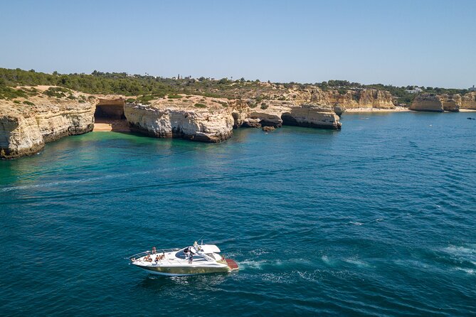 Private Coastline and Dolphins Yacht Cruise from Albufeira - Swimming and snorkeling from the yacht