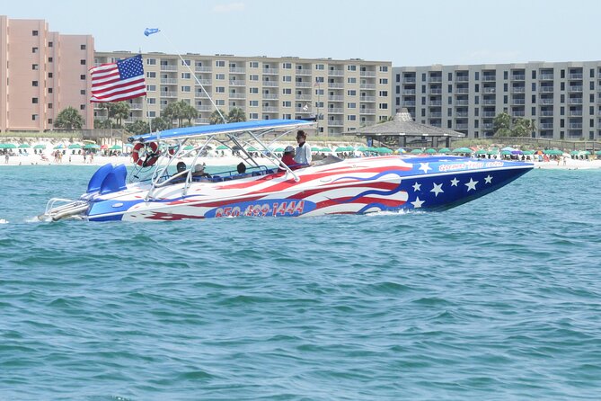 Private Dolphin Spotting Thrill Ride in Destin - From the Screaming Eagle kiosk to Destin Harbor