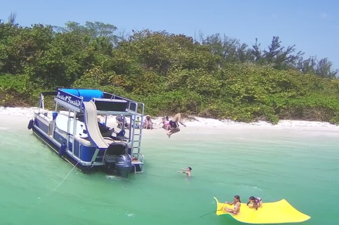 Private Siesta Funship Adventure/Dolphin Cruise Sandbar Stops - Value for Families, Couples, and Small Groups