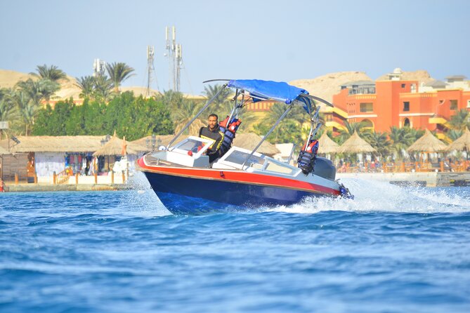 Private Speed Boat to DOLPHINS House & Water activities -HURGHADA - Egyptian Maldives and other water stops