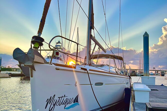 Private Sunset Sail BYOB Dolphin/History Tours on 43ft Mystique - BYOB makes the charter feel personal