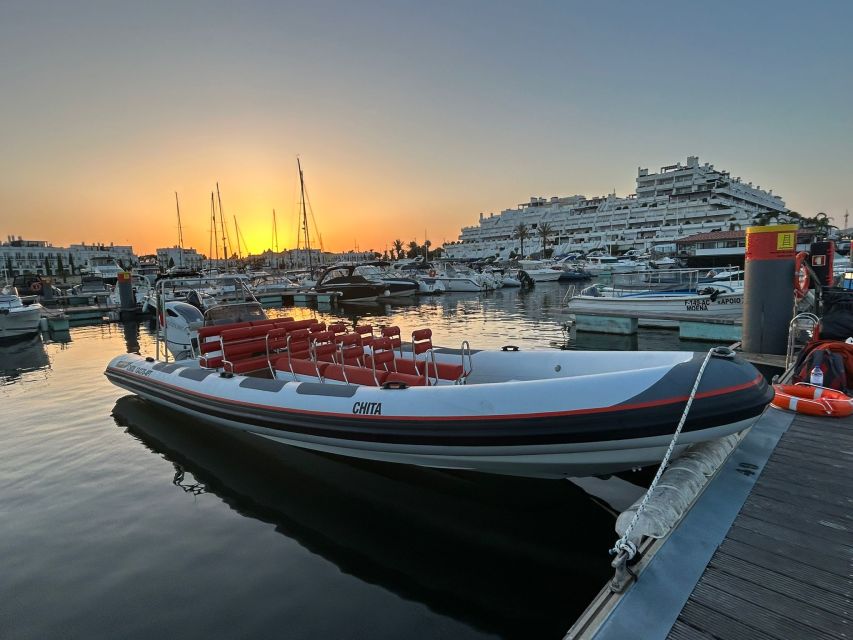 Quarteira: Algarve Coast, Caves and Dolphin Watching Cruise - Setting out from Vilamoura Marina