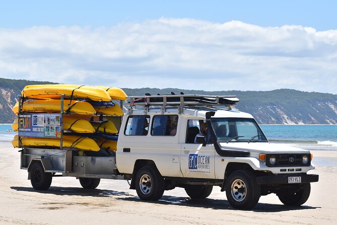 Rainbow Beach: Dolphin & Wildlife Ocean Kayak & Beach 4WD Tour - What is included for $99.70