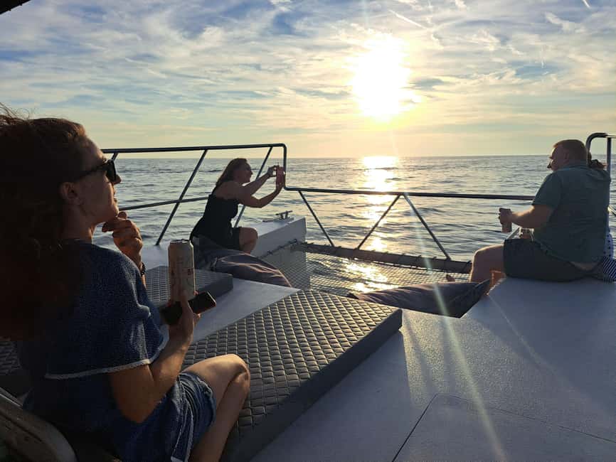 Rovinj: Sunset & dolphin group tours with Catamaran - Setting out on a family-built catamaran