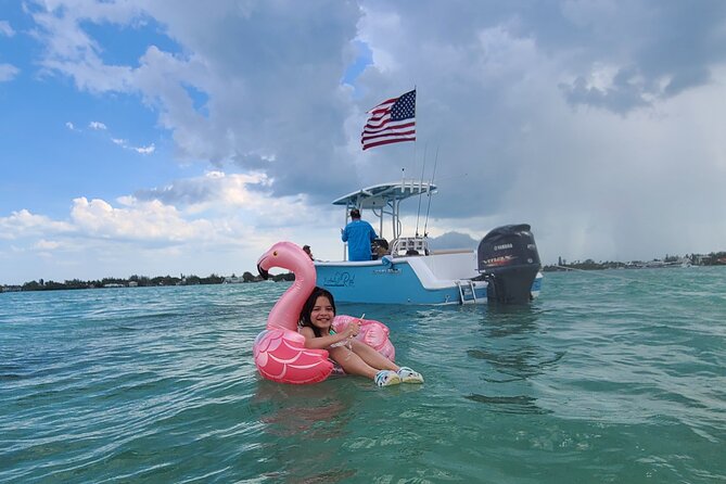 Sandbar, Beach, Dolphin Watching Cruise Sarasota, Florida - Bay Isle Sandbar brings the day into focus