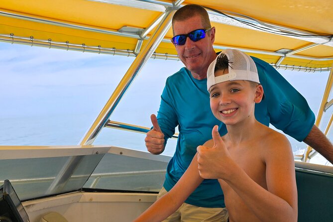 Sea Screamer Clearwater's Only Speed Boat Dolphin Watching - Drinks, seating, and family comfort