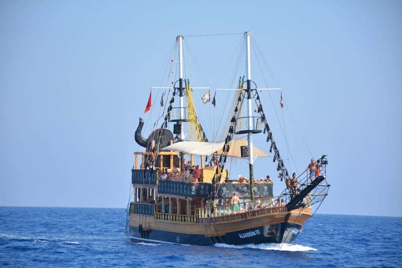 Side Dolphin Island Boat Cruise with Lunch & Drinks - Leaving Manavgat for the Mediterranean