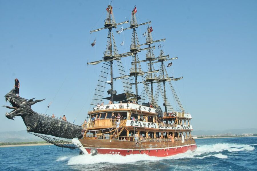 Side: Dolphin Island Boat Tour w/ Lunch & Foam Party - From your hotel to the Manavgat River