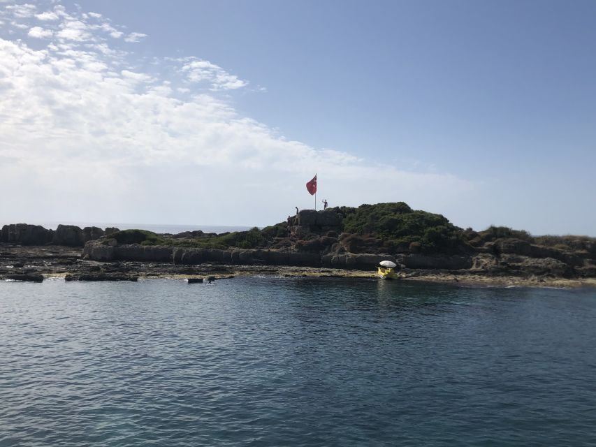 Side: Dolphin Island Boat Tour w/ Lunch & Foam Party - The foam party and final swim at Karaburun Bay