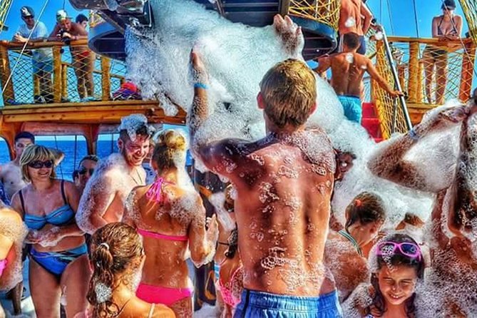 Side: Dolphin Island Boat Tour with Foam Party and Lunch - First Stop at Manavgat Bosphorus
