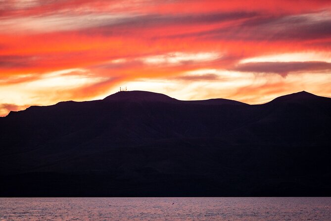 Small Group Dolphin Sunset Tour on Electric Catamaran Lanzarote - Sunset views along Lanzarote’s coast
