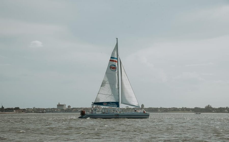 St. Augustine: Dolphin Watching Harbor Tour with Drinks - St. Augustine from the water