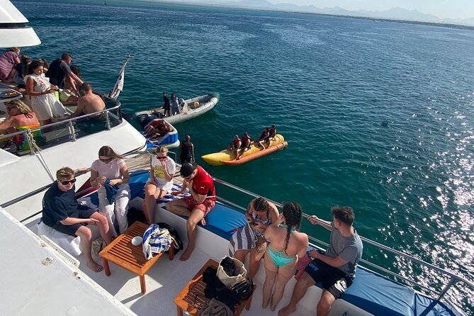 Swim with Dolphins VIP snorkeling Boat Trip with lunch - Hurghada - Banana boat and quadra rides between swims