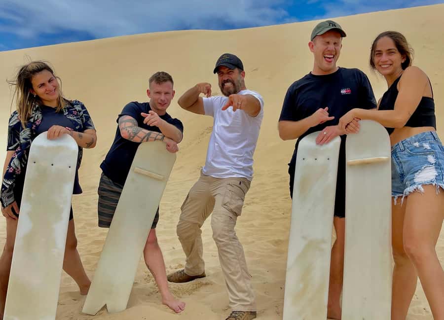 Sydney: Port Stephens Day Trip with Dolphin Cruise or Hike - Anna Bay, where sandboarding gets serious