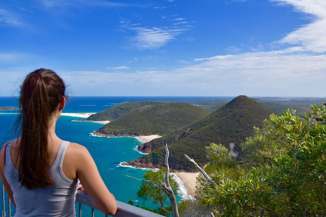 Sydney: Port Stephens Sandboarding, Dunes & Dolphin Cruise option - Anna Bay and the 4WD ride across the dunes
