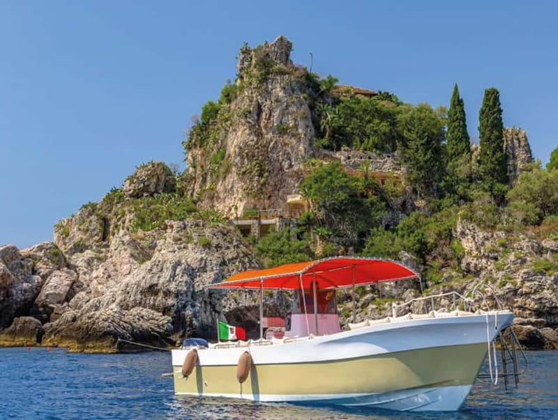 Taormina and Giardini Naxos: 2 Hour Dolphin Tour & Grotto - Leaving Pizzichella wharf in Giardini Naxos