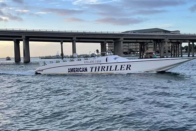 Thriller Speedboat Dolphin Tours in Destin Florida - Choctawhatchee Bay and Crab Island