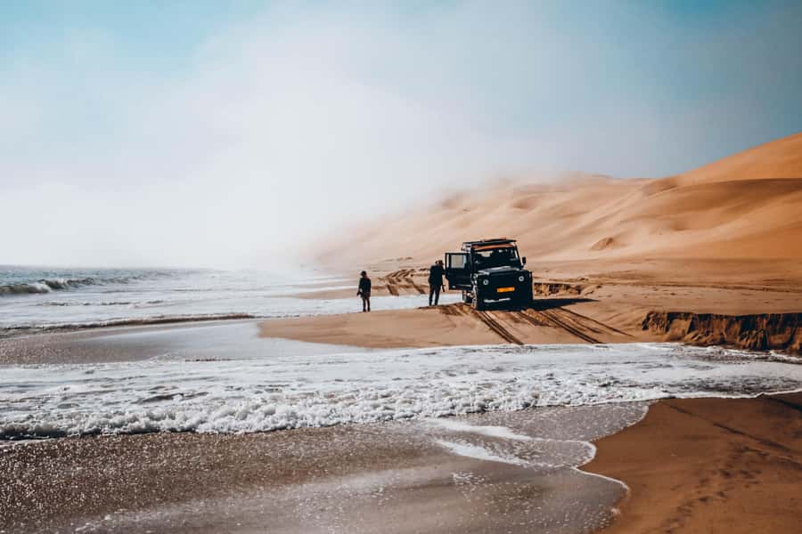 Walvis Bay: Dolphin Cruise, Pink Lakes and 4x4 Dune Drive - What the $385 price includes